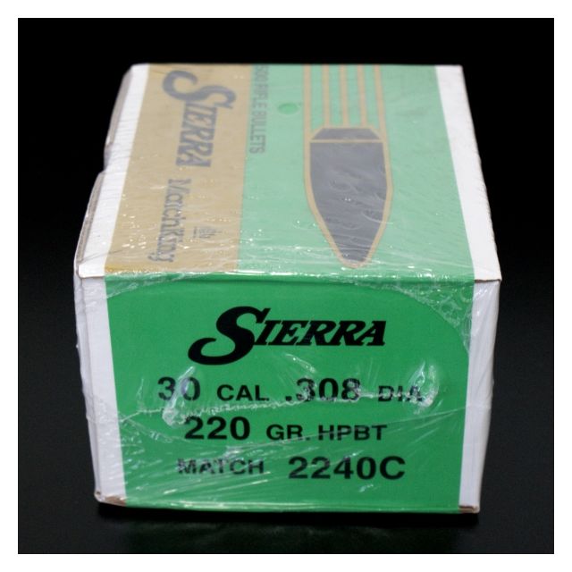 Sierra 30 Cal 220gr HPBT 500 Count - 2240C